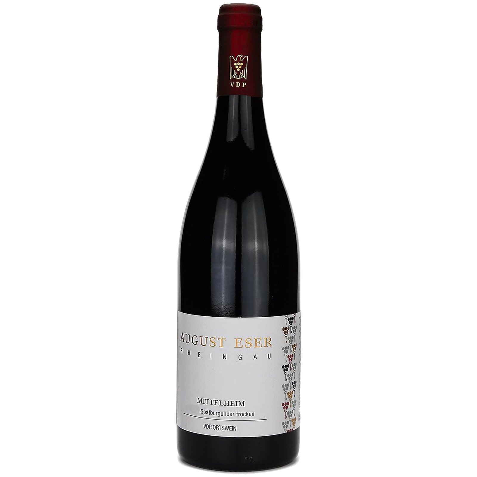 August Eser Mittelheim Sp�tburgunder Rot VDP Ortswein Trocken 0,75l